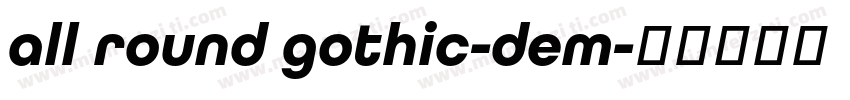 all round gothic-dem字体转换